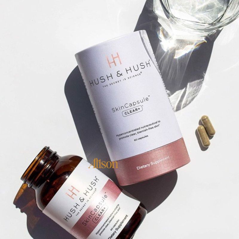 Viên Uống Giảm Mụn Hush & Hush SkinCapsule Clear+