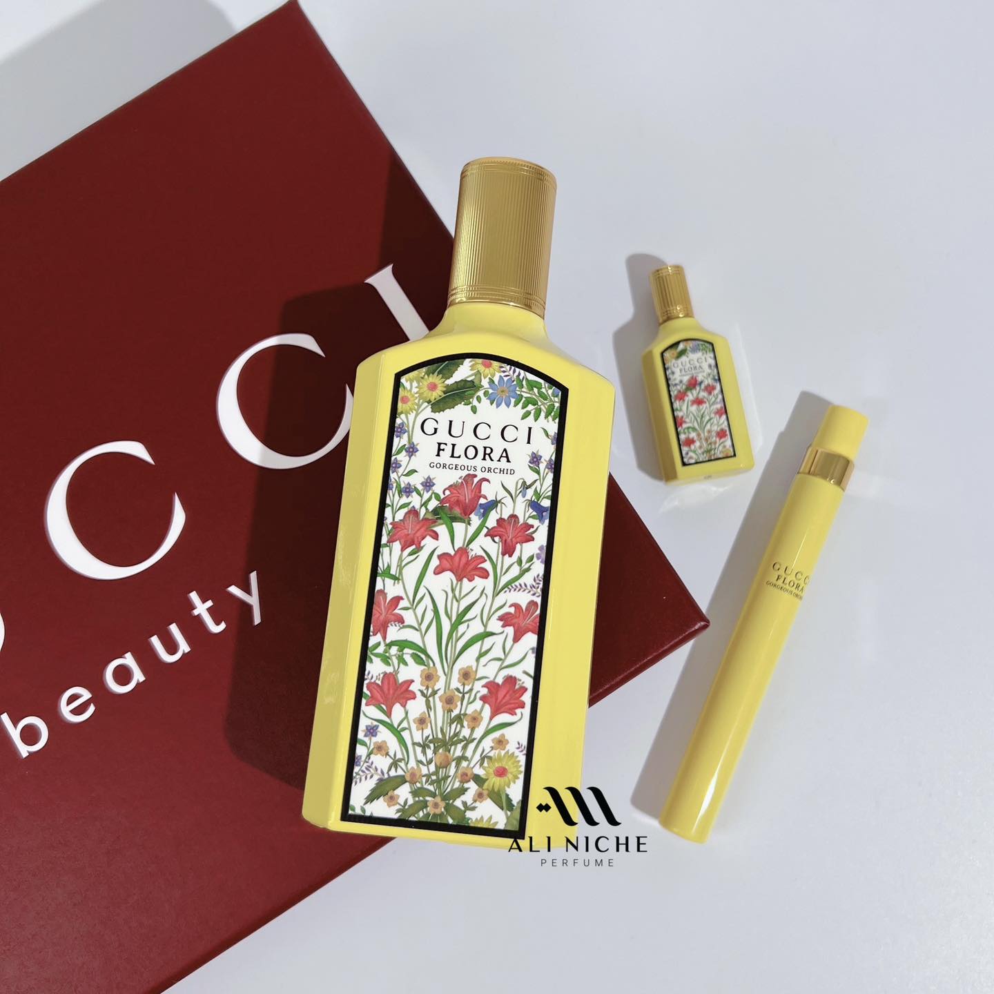 Thumb SET Gucci Flora Gorgeous Orchid EDP 100ml+ 5ml + 10ml 