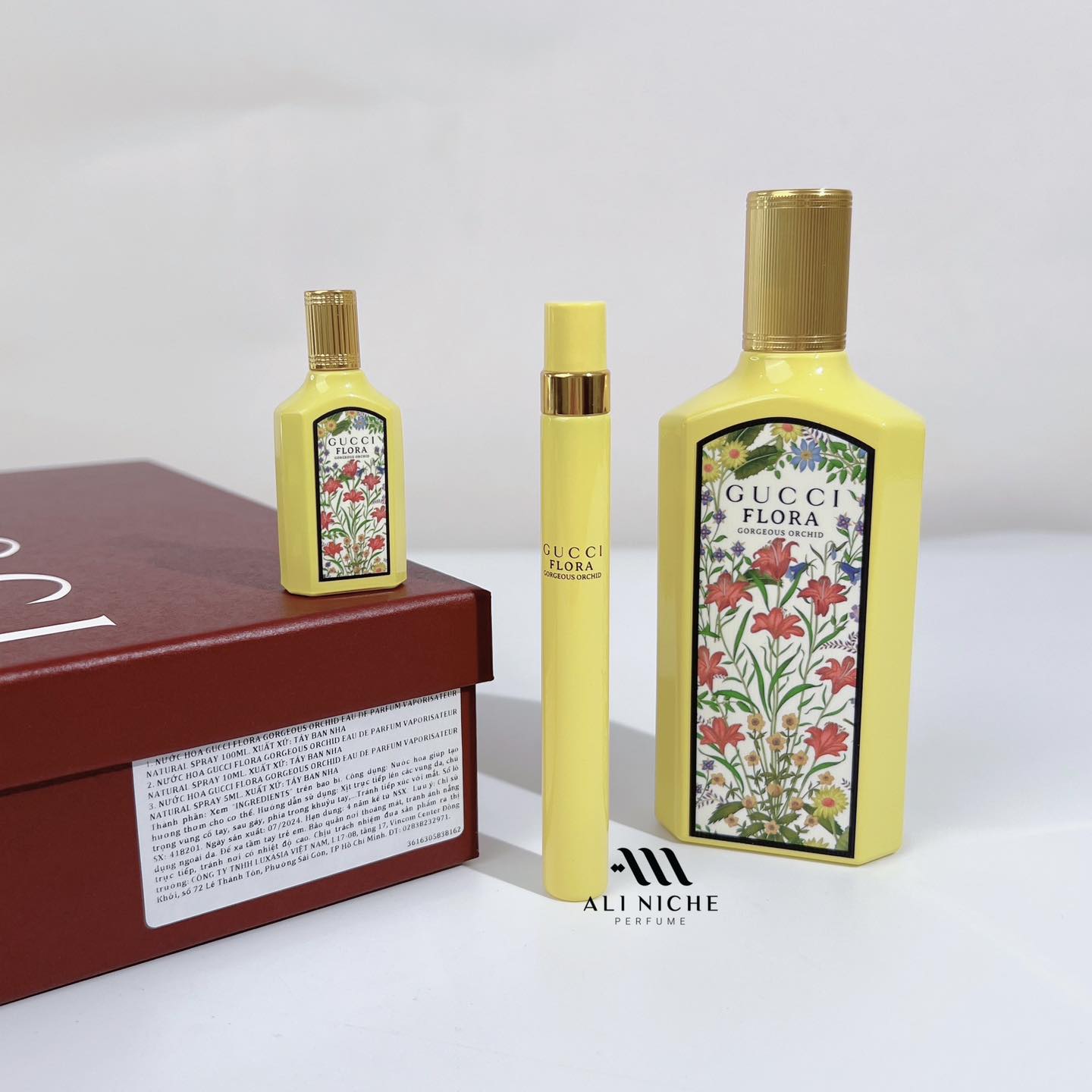 Thumb SET Gucci Flora Gorgeous Orchid EDP 100ml+ 5ml + 10ml 