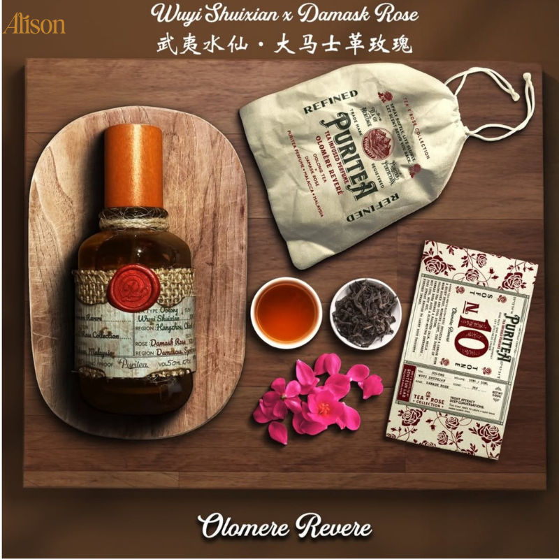 Puritea Tea Rose Olomere Revere (Oolong Tea & Damask Rose) EDP