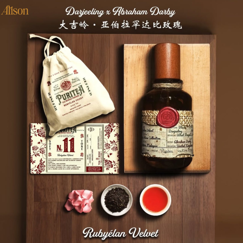 Puritea Tea Rose Rubylan Velvet (Black Tea & Abraham Darby) EDP