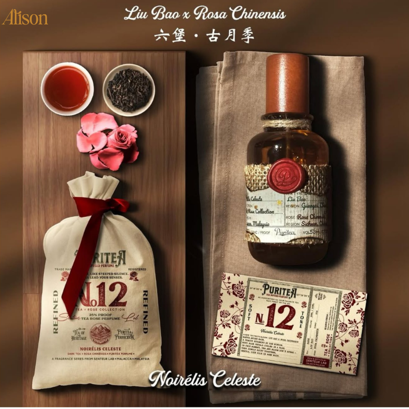 Puritea Tea Rose Noirelis Celeste (Dark Tea & Rosa Chinesis) EDP