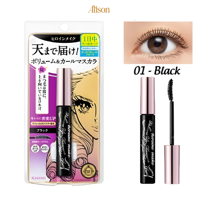 Thumb Mascara Làm Dày Mi KISSME Heroine Make Volume Up Super Water Proof