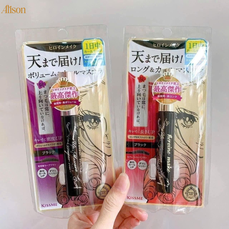Thumb Mascara Làm Dài Mi KISSME Heroine Make Long Up Super Water Proof