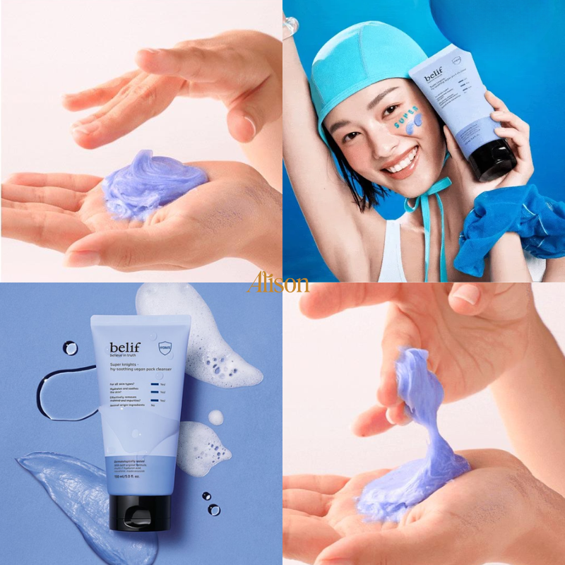 Sữa Rửa Mặt Belif Super Knights Hy-Soothing Vegan Pack Cleanser