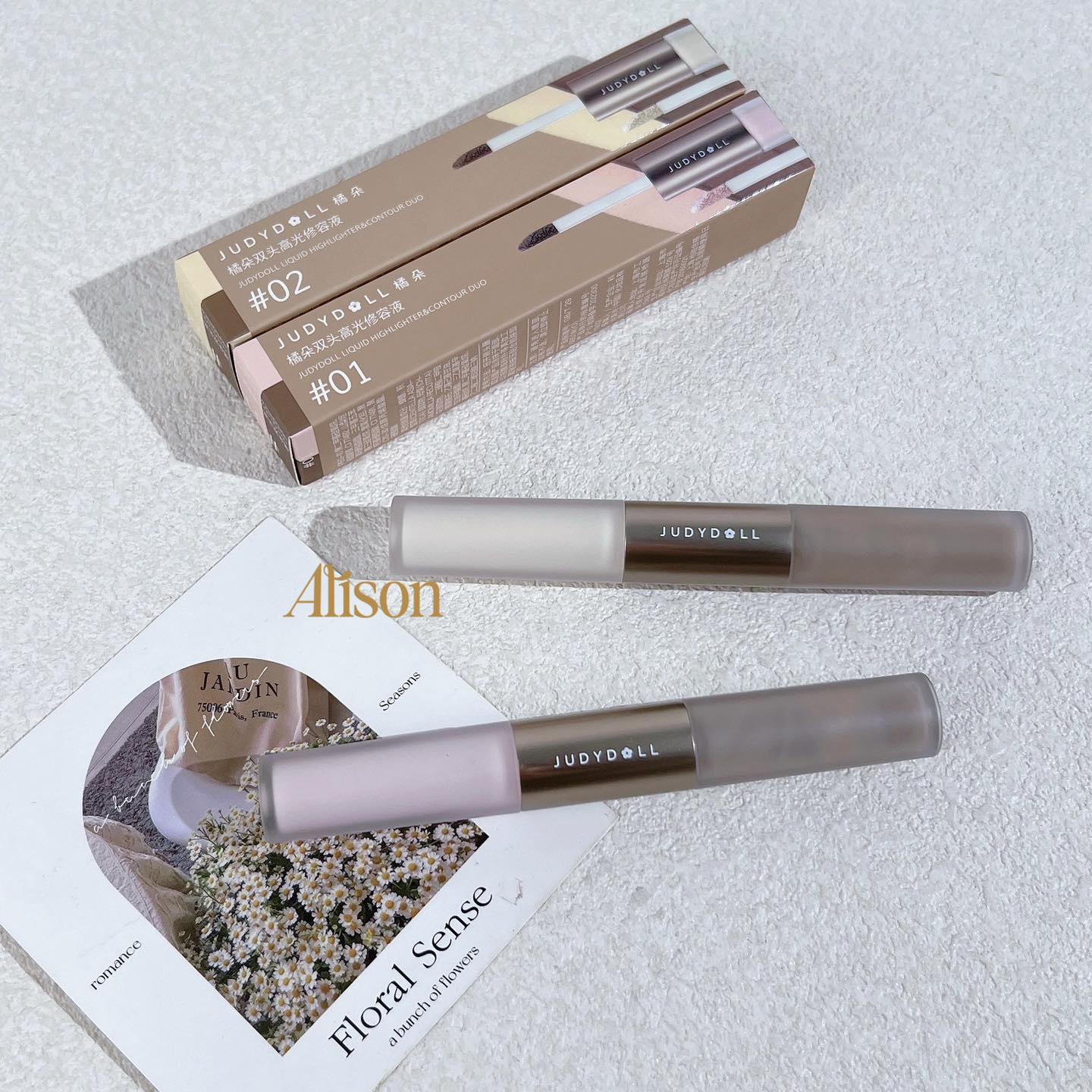 Tạo Khối Và Bắt Sáng Judydoll Liquid Highlighter & Contour Duo