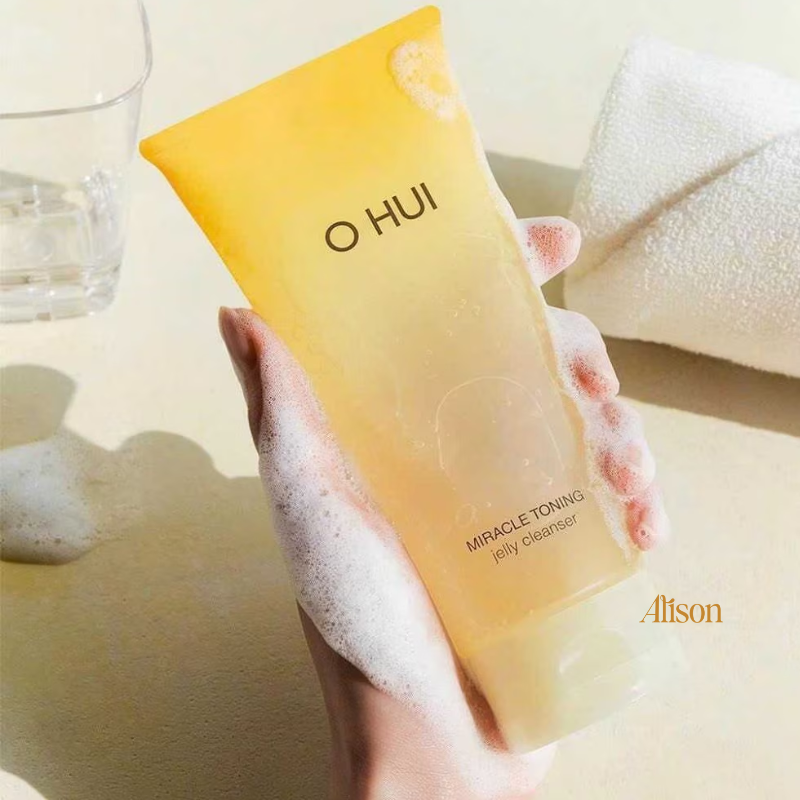 Sữa Rửa Mặt OHUI Miracle Toning Jelly Cleanser 