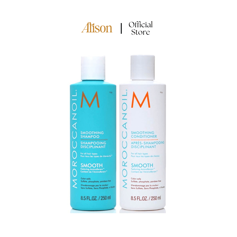 Set Gội Xả Moroccanoil Smooth Suôn Mượt 250ml X 2