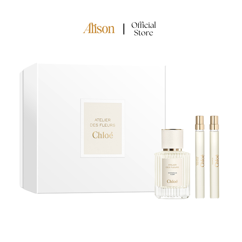 SET Chloe Atelier Des Fleurs Magnolia Alba EDP 50ml + 10ml + 10ml