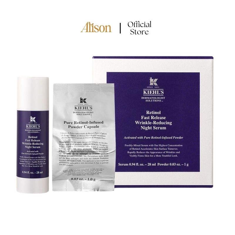 Huyết thanh giảm nhăn ban đêm Kiehl's Retinol Fast Release Wrinkle-Reducing Night Serum
