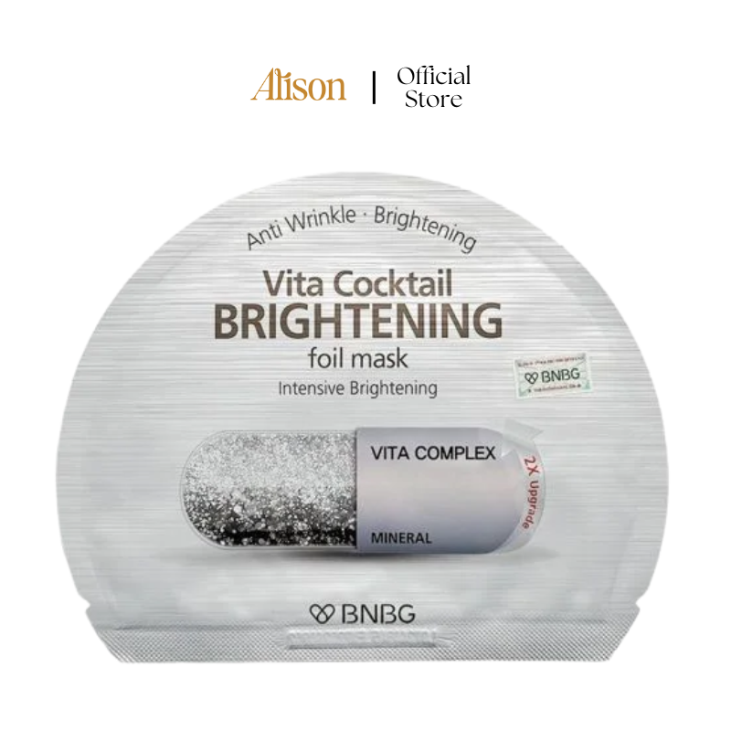 Mặt Nạ Hỗ Trợ Sáng Da BNBG Vita Cocktail Brightening Foil Mask