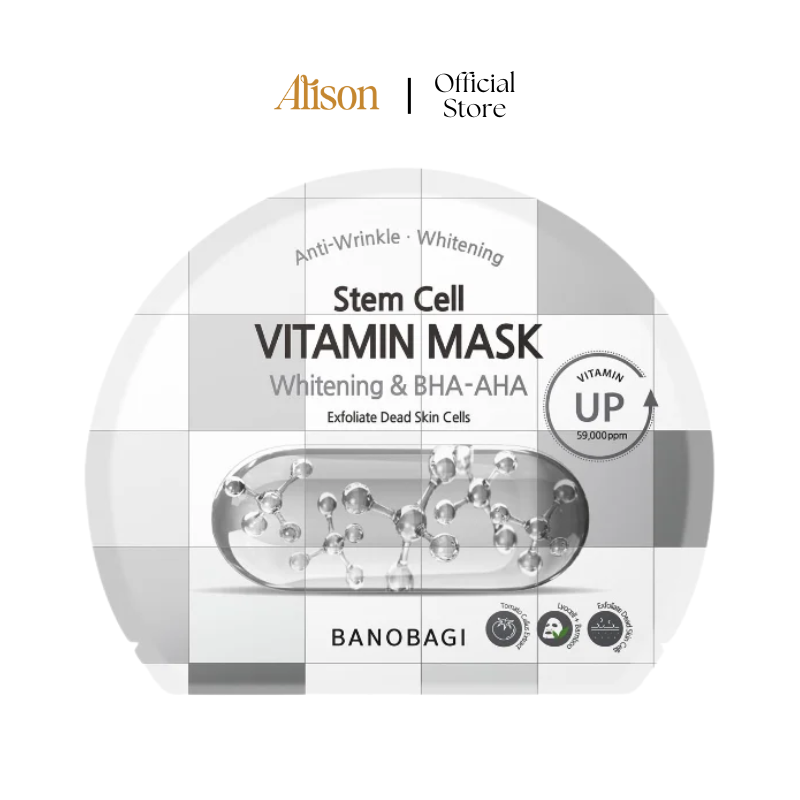 Mặt Nạ Banobagi Stem Cell Vitamin Mask Whitening & BHA – AHA