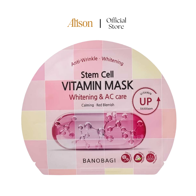 Mặt Nạ Banobagi Stem Cell Vitamin Mask Whitening & AC Care