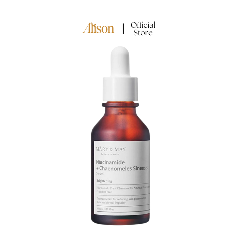 Tinh chất dưỡng sáng da Mary & May Niacinamide + Chaenomeles Sinensis Serum