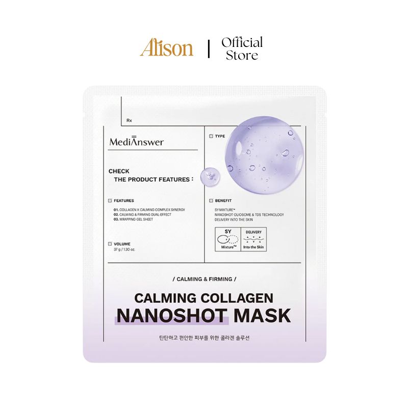 Mặt nạ MediAnswer Calming Collagen Nanoshot Mask