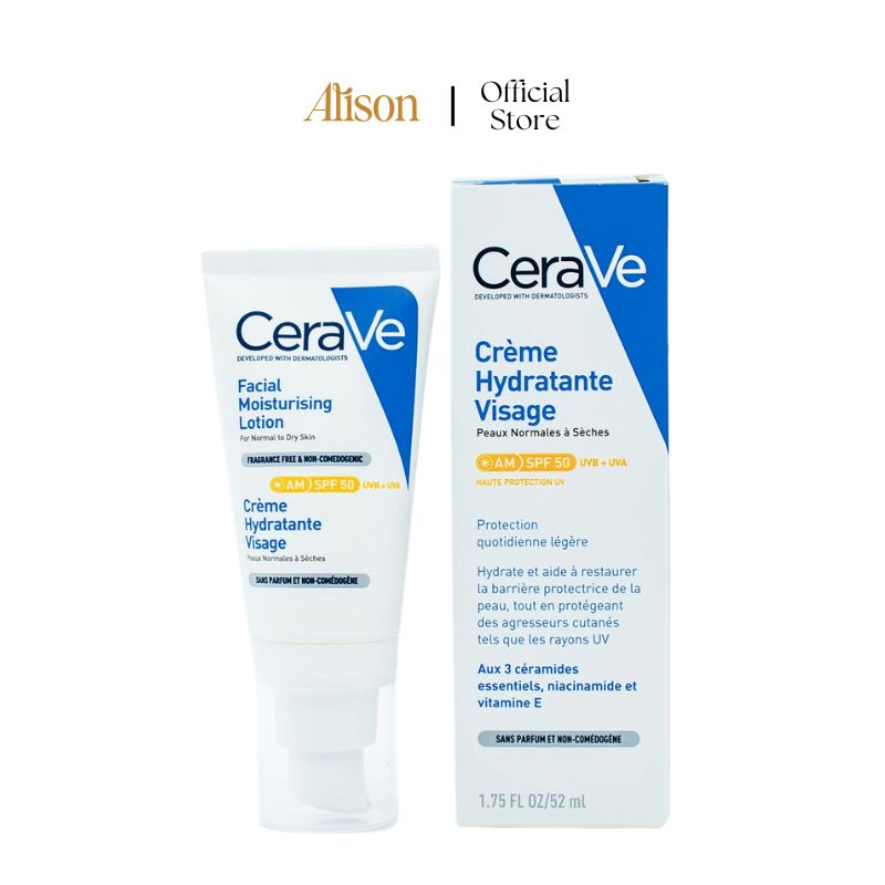 Kem Dưỡng Ban Ngày Cerave Facial Moisturising Lotion AM SPF50