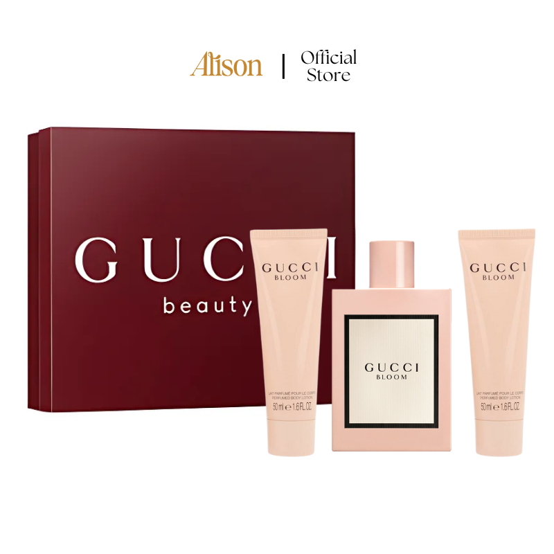 SET Gucci Bloom EDP 100ml + Body Lotion 50ml + Body Lotion 50ml